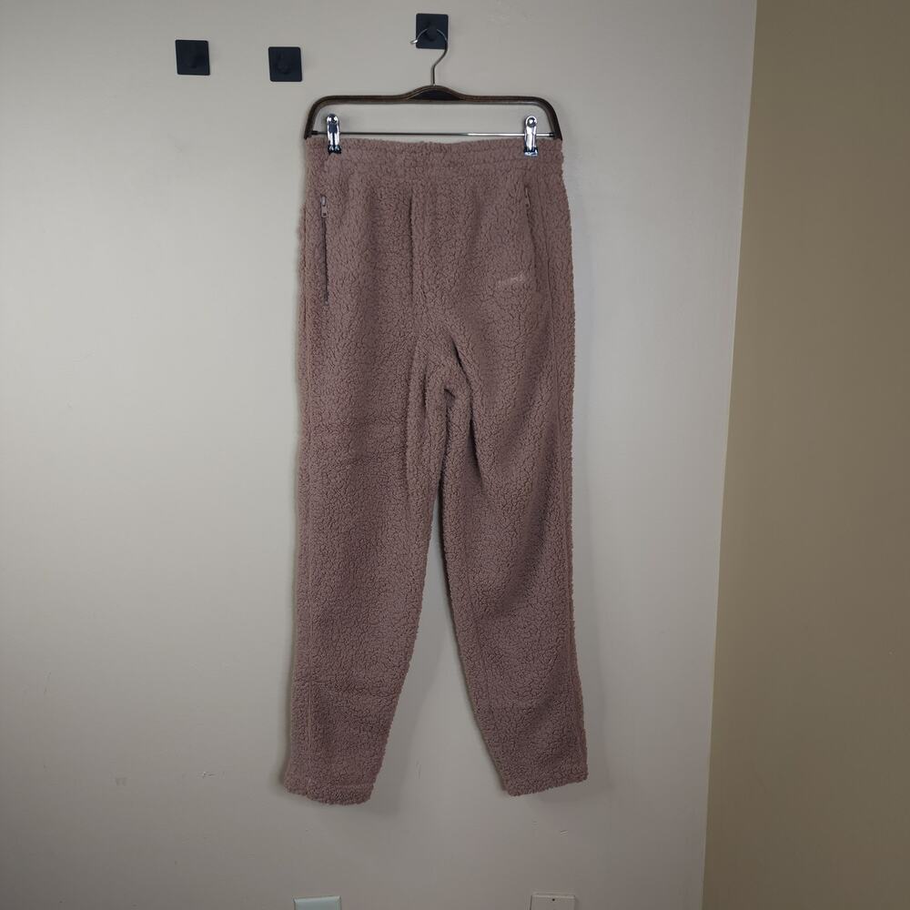 Skims Teddy High Pile Fleece Joggers In Tiger's Eye Size S